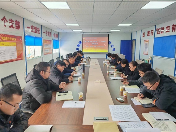 公司黨委委員(yuán)、副總經理(lǐ)、工(gōng)會(huì)主席胡代蓉宣講黨的(de)二十大(dà)精神